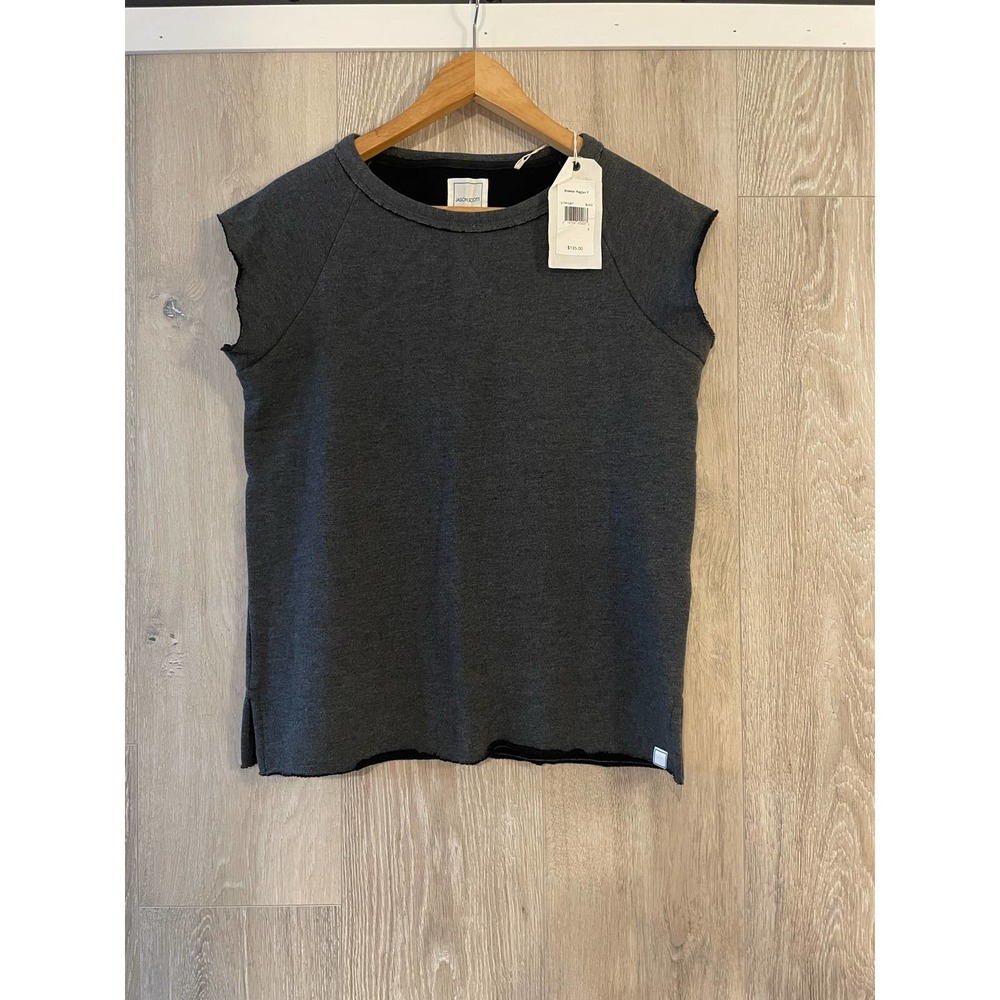 Jason Scott - Bleeker Raglan T / Black & Gray / S / NWT